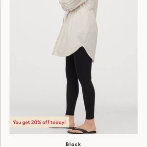 Maternity leggings jersey black